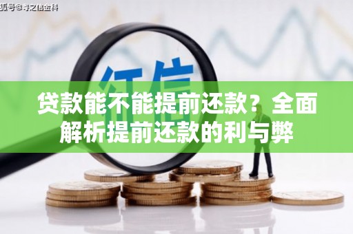 寿丰贷款能不能提前还款？全面解析提前还款的利与弊
