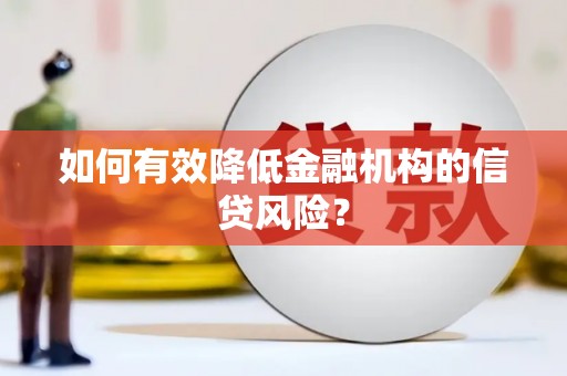 寿丰如何有效降低金融机构的信贷风险？