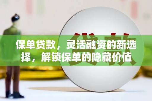 寿丰保单贷款，灵活融资的新选择，解锁保单的隐藏价值