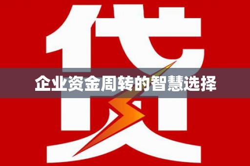 寿丰企业资金周转的智慧选择
