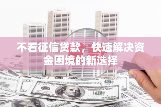 寿丰不看征信贷款，快速解决资金困境的新选择