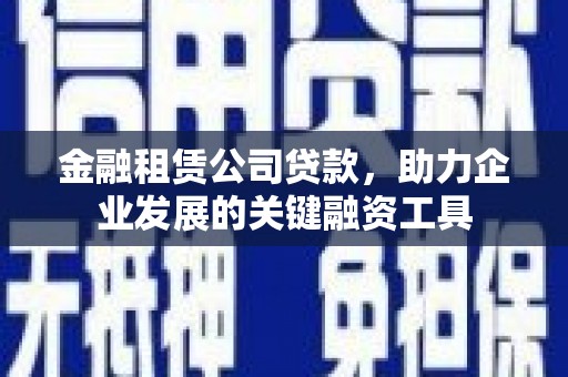 寿丰金融租赁公司贷款，助力企业发展的关键融资工具