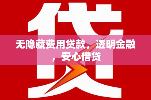 寿丰无隐藏费用贷款，透明金融，安心借贷