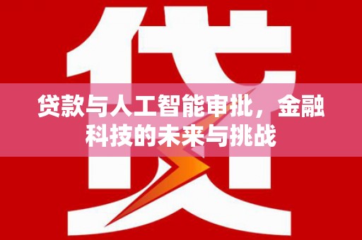 寿丰贷款与人工智能审批，金融科技的未来与挑战