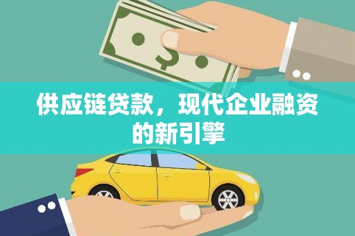 寿丰供应链贷款，现代企业融资的新引擎