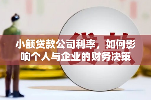 寿丰小额贷款公司利率，如何影响个人与企业的财务决策