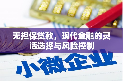 寿丰无担保贷款，现代金融的灵活选择与风险控制