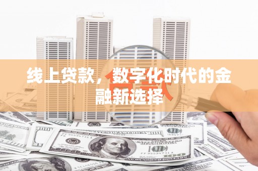 寿丰线上贷款，数字化时代的金融新选择