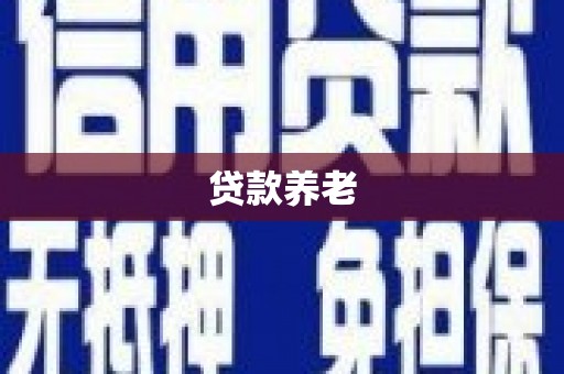 寿丰贷款养老