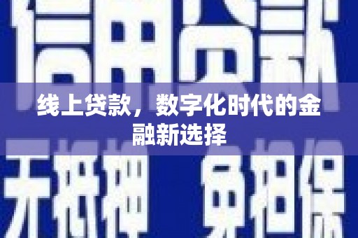 寿丰线上贷款，数字化时代的金融新选择