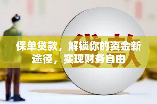 寿丰保单贷款，解锁你的资金新途径，实现财务自由