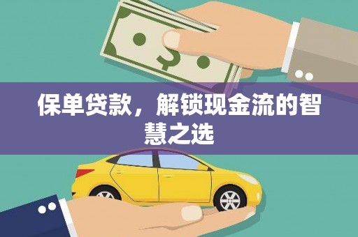 寿丰保单贷款，解锁现金流的智慧之选
