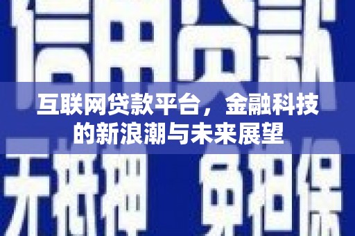 寿丰互联网贷款平台，金融科技的新浪潮与未来展望