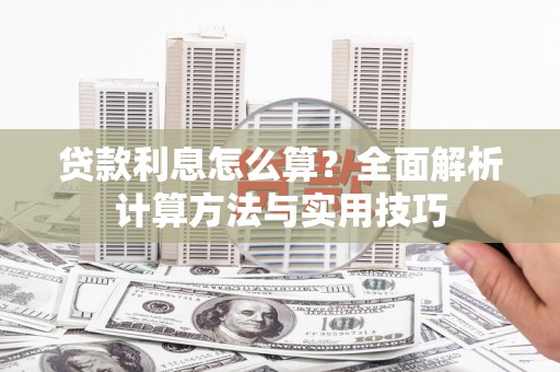 寿丰贷款利息怎么算？全面解析计算方法与实用技巧