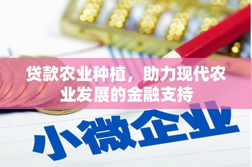 寿丰贷款农业种植，助力现代农业发展的金融支持
