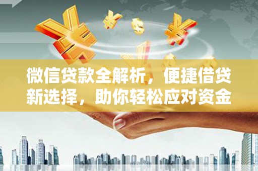 寿丰微信贷款全解析，便捷借贷新选择，助你轻松应对资金需求